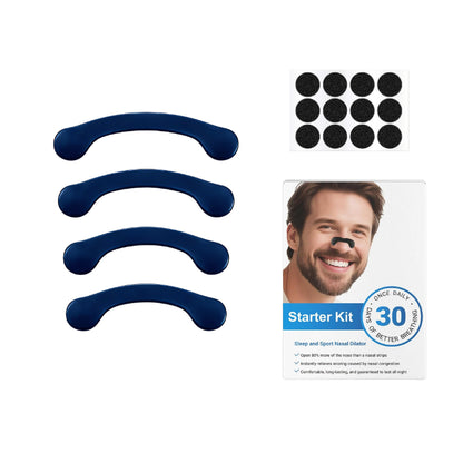😴 Anti-Snore Nasal Strips Kit with Magnetic Dilator