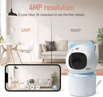 360 Two Way Audio Baby Camera with Motion Detector