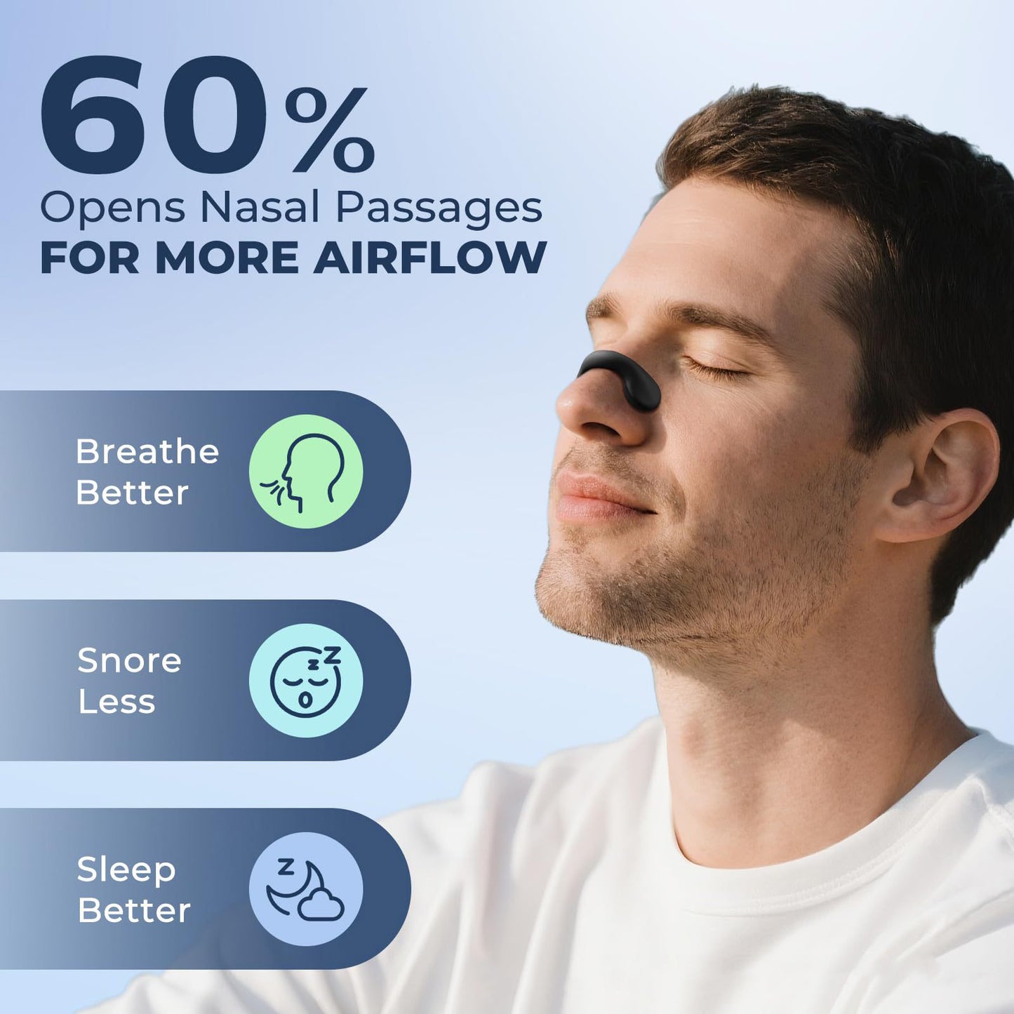 😴 Anti-Snore Nasal Strips Kit with Magnetic Dilator