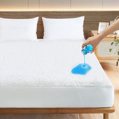 🛏️ Waterproof Fitted Mattress Protector with Deep Pocket