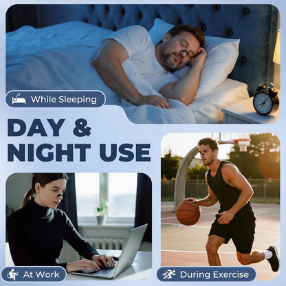 😴 Anti-Snore Nasal Strips Kit with Magnetic Dilator